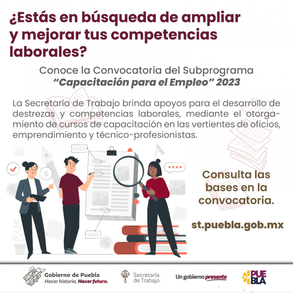 Impulsa gobierno de Puebla cooperativas y capacitación para empleo